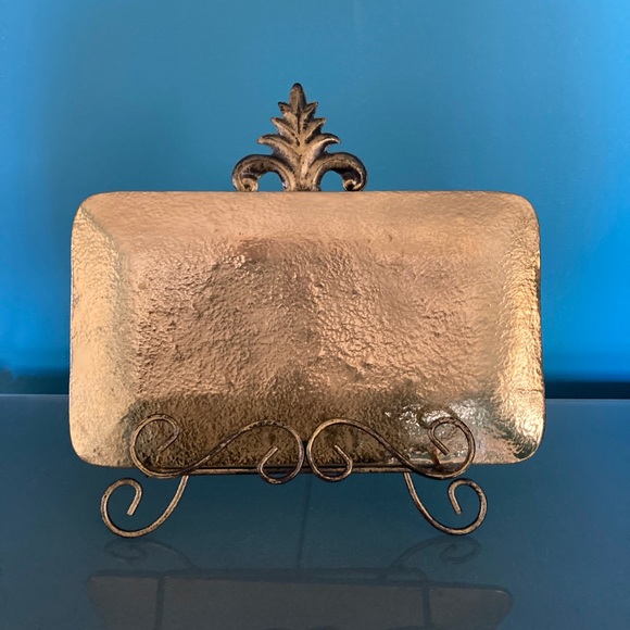 ☘️Michael Aram Signed Wheat Bread Plate☘️ - Picture 3 of 4